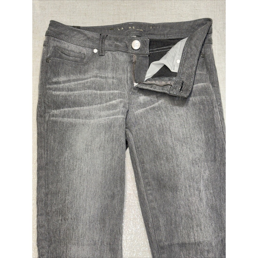 LC Lauren Conrad Women's Size 6 (26x27.5) Super Skinny Black Stretch Denim Jeans